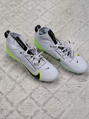 Nike Vapor Edge Pro 360 2 Football Cleats Platinum Green Mens Size 12 DA5456-004